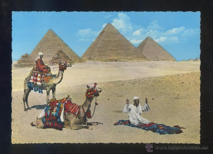 Postais: Egipto. Giza. *Prayer near the Giza...* Ed. Lehnert & Landrock n&ordm; 510. Nueva.