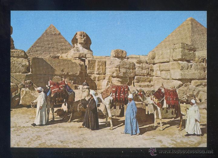 Postkarten: Egipto. Giza. *The Great Sphinx...* Sin datos editor. Nueva.