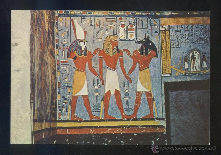 Postkarten: Egipto. *Tomb of King Ramses I...* Ed. Lehnert & Landrock n&ordm; 1010. Nueva.