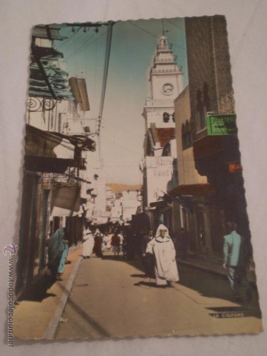 Cartoline: ANTIGUA POSTAL CALLE DEL SIAGHINES.MARRUECOS.A&Ntilde;OS 50?