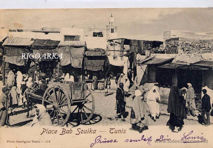 Postais: PLACE BAB SOUIKA- TUNIS