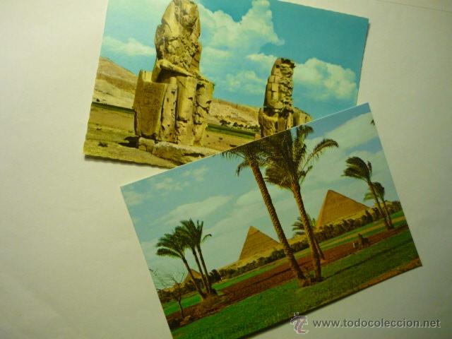 Postais: LOTE POSTALES EGIPTO- GIZA-THEBES.--CM