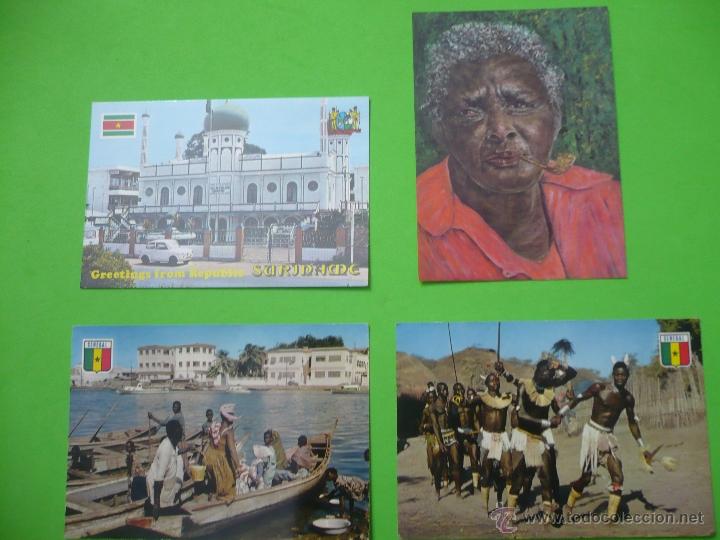 Postais: LOTE DE POSTALES DE SURINAM Y SENEGAL ANTIGUAS