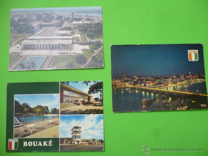 Postais: LOTE DE POSTALES DE COSTA DE MARFIL ANTIGUAS