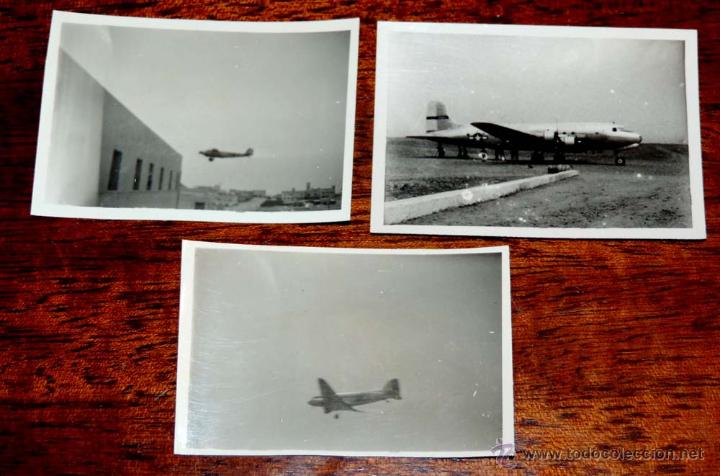 Cartes Postales: 3 FOTOGRAFIA DE  SIDI IFNI, AEROPUERTO, SAHARA, 1950, MIDE 7X 4,7 CMS.