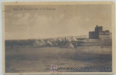 Cartes Postales: POSTAL DE MARRUECOS. VISTA DEL CAMPAMENTO DE LA RESTINGA   P-AFyMA-547
