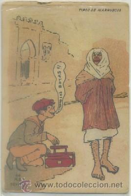 Cartes Postales: POSTAL DE MARRUECOS. TIPOS DEL PAIS. HUMORISTICA N&ordm; 44    P-AFyMA-554