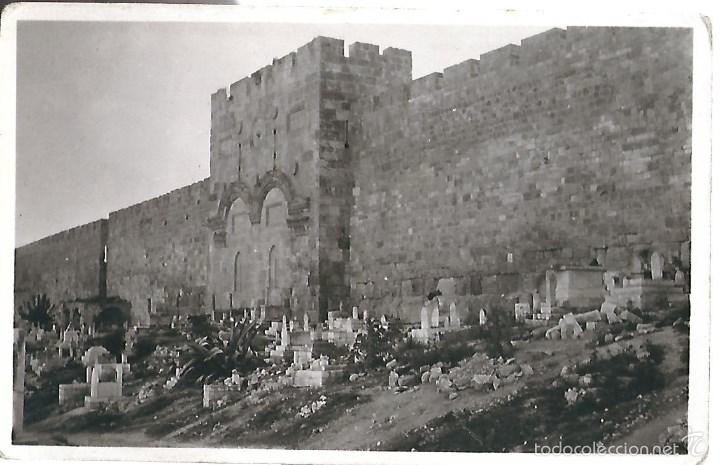 Cartes Postales: POSTAL ANTIGUA  DE JERUSALEN  CEMENTERIO A LAS PUERTAS DE LA CIUDAD SIN CIRCULAR