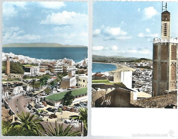 Cartes Postales: 4 POSTALES DE TANGER VISTAS DOS  ESCRITAS