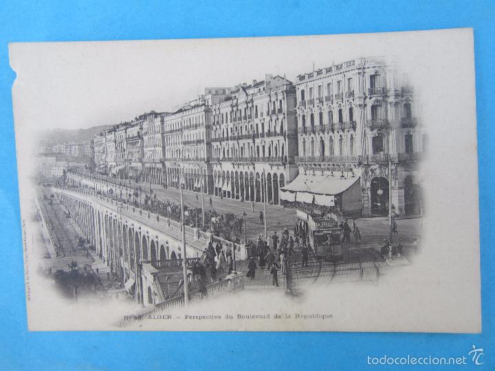 Cartes Postales: antiguapostal  - ALGER n.48 , boulevard de la republique , argelia francesa