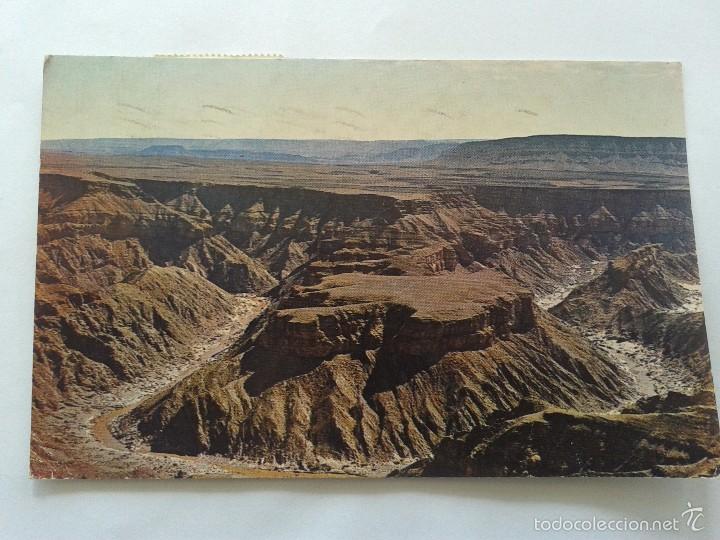 Postcards: POSTAL -- SUDAFRICA -- FISH RIVER CANYON -- CIRCULADA A&Ntilde;O 1966 --