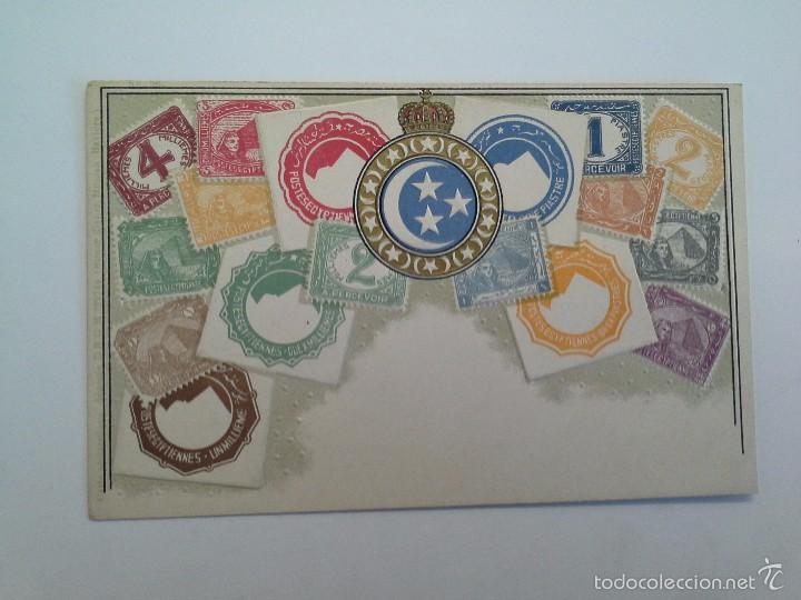 Postkarten: POSTAL TEMA FILAT&Eacute;LICO SELLOS DE EGIPTO.