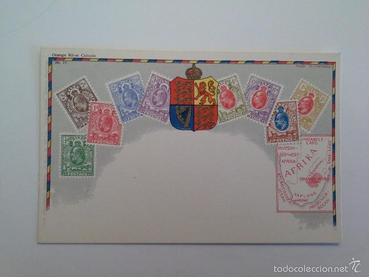 Cartes Postales: POSTAL TEMA FILAT&Eacute;LICO SELLOS DE ORANGE. N&ordm; 77.