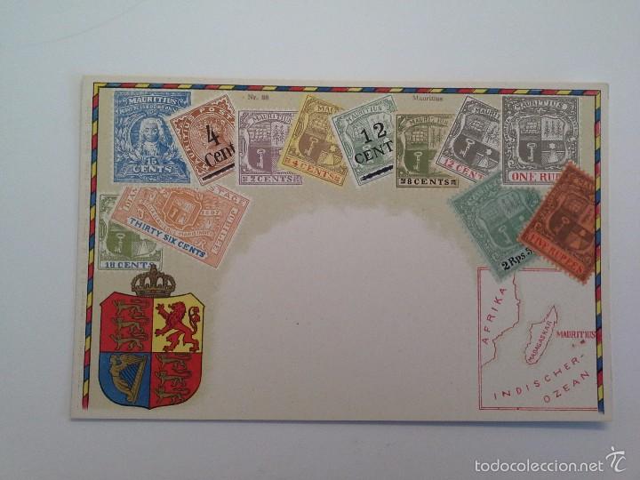 Postkarten: POSTAL TEMA FILAT&Eacute;LICO SELLOS DE ISLAS MAURICIO. N&ordm; 88.