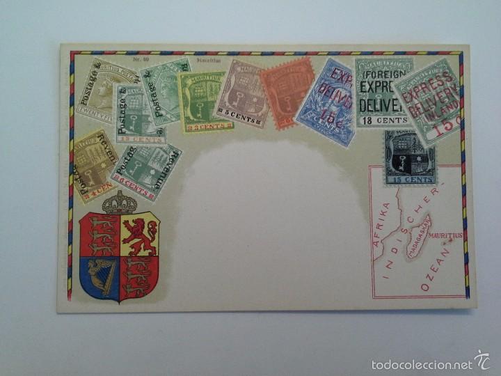 Postkarten: POSTAL TEMA FILAT&Eacute;LICO SELLOS DE ISLAS MAURICIO. N&ordm; 89.