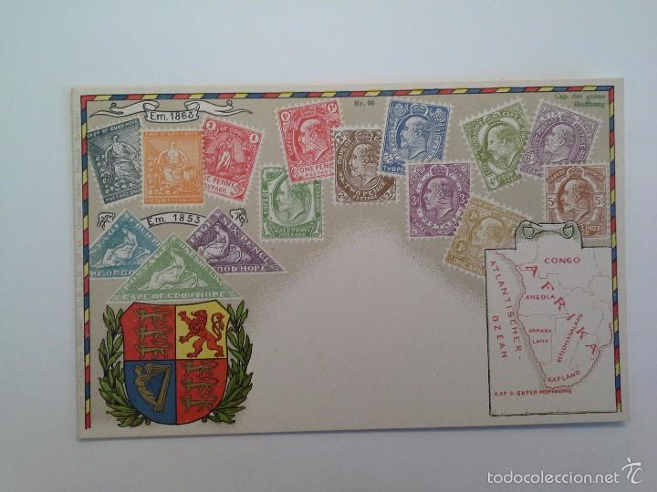Postkarten: POSTAL TEMA FILAT&Eacute;LICO SELLOS DE &Aacute;FRICA. N&ordm; 95.