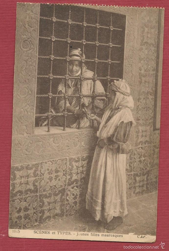 Postkarten: POSTAL ETNOGRAFICA SCENES ET TIPES jeunes filles mauresques