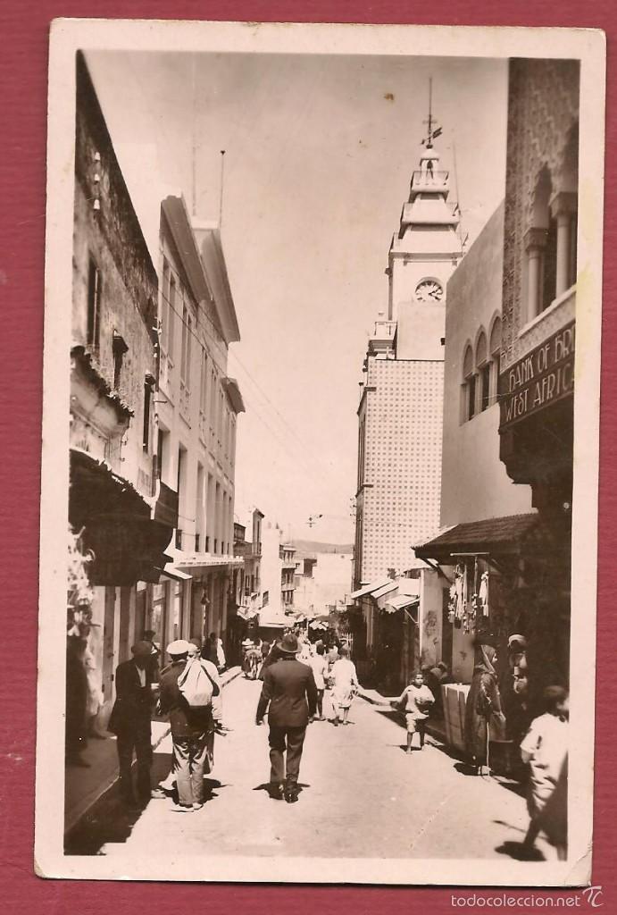 Postkarten: POSTAL fotografica TANGER  rue des Slaghines ,