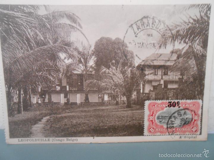 Postales: CIRCULADA. 1924. CONGO. LEOPOLDVILLE
