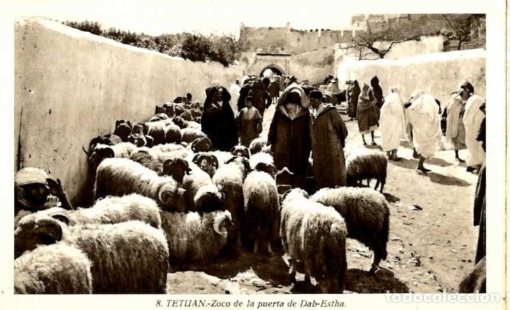 Cartes Postales: MARRUECOS TETUAN 8 ZOCO DE LA PUERTA DE DAB-ESTHA EDIT ROISIN