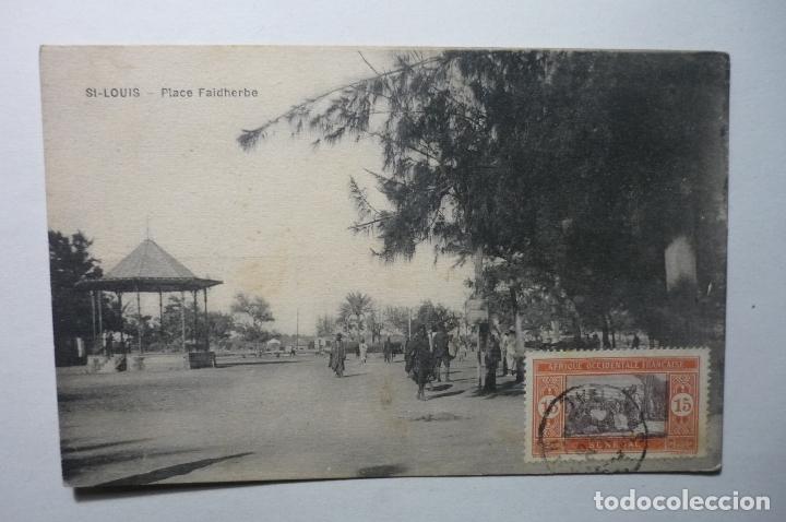 Cartes Postales: postal st.louis - place faidherbe- circulada bb