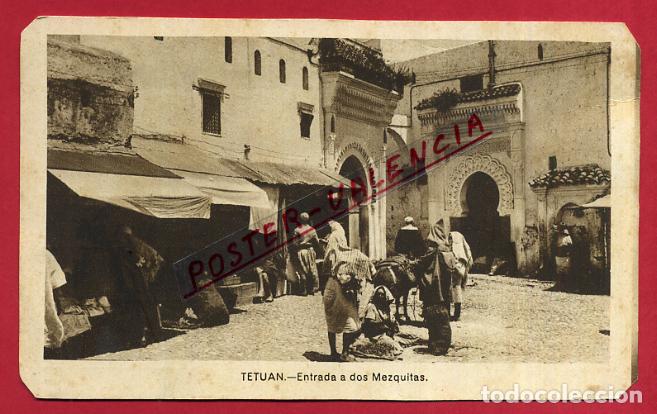 Cartes Postales: POSTAL TETUAN, MARRUECOS, ENTRADA A DOS MEZQUITAS, P84655
