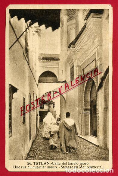 Cartoline: POSTAL TETUAN, MARRUECOS, CALLE DEL BARRIO MORO, P84670