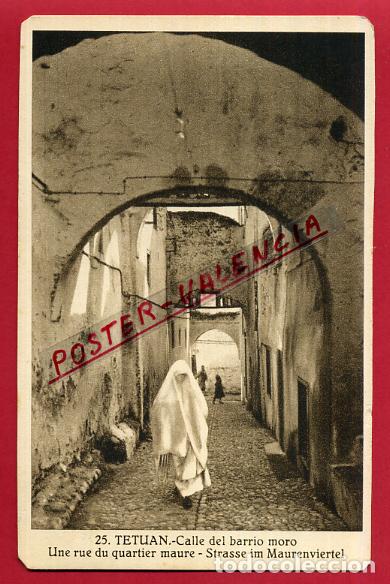 Cartoline: POSTAL TETUAN, MARRUECOS, CALLE DEL BARRIO MORO, P84673