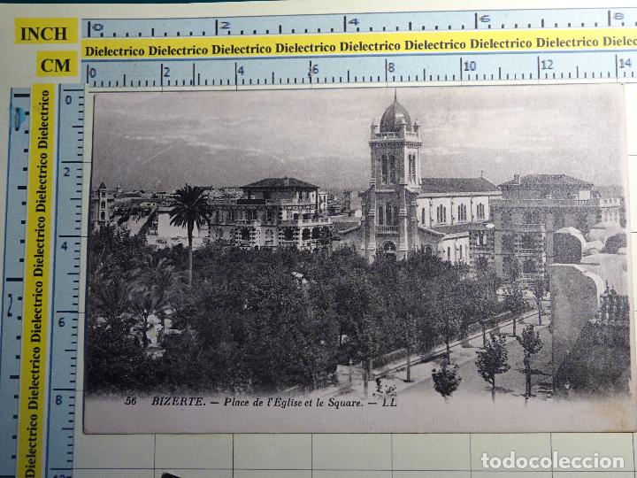 Postales: ANTIGUA POSTAL DE ARGELIA. BIZERTE, PLAZA DE LA IGLESIA. 515 - Foto 1