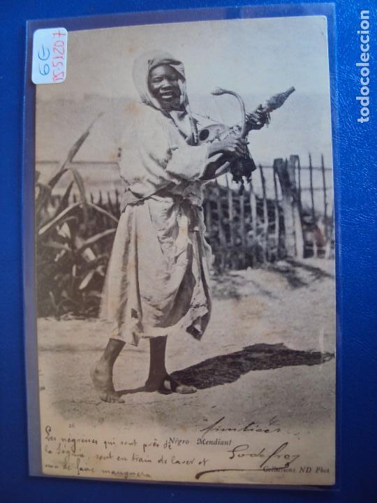 Postcards: (PS-51207)POSTAL DE NEGRO MENDIANT