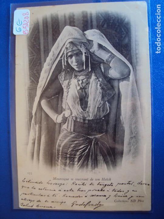 Postcards: (PS-51208)POSTAL DE MAURESQUE SE COUVRANT DE SON HAICK