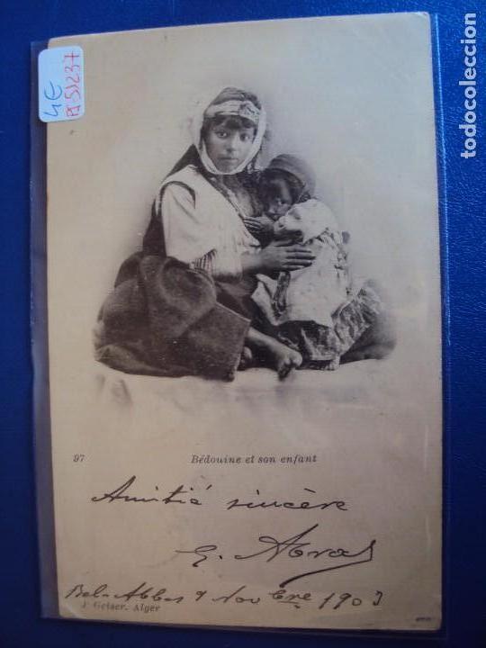 Postcards: (PS-51237)POSTAL DE BEDOUINE ET SON ENFANT
