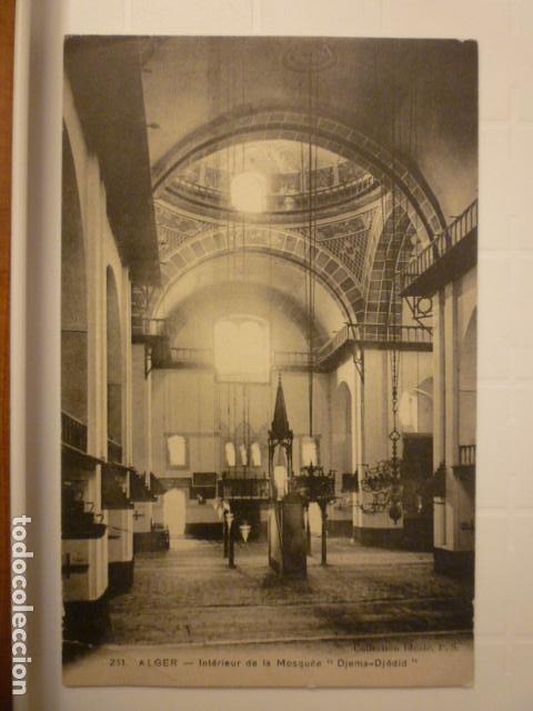 Postais: POSTAL ARGELIA. INTERIOR DE LA MEZQUITA DJEMA-DJEDID. COLECCION IDEALE P.S.