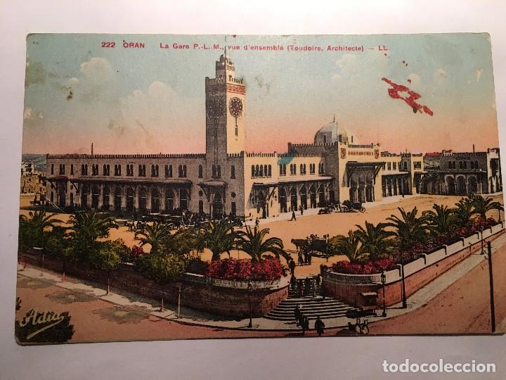 Postais: RM400 TARJETA POSTAL ORIGINAL A&Ntilde;OS 20/30 ARABE ORAN  LA GARE