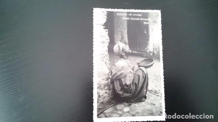 Postais: TARJETA POSTAL TETUAN - EL MENDIGO - MARRUECOS ESPA&Ntilde;OL 1950 - CIRCULADA FALTA SELLO