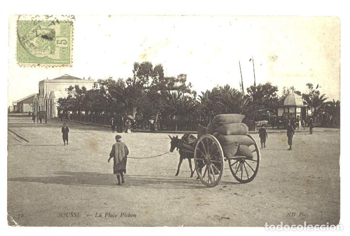 Postales: Sousse. T&uacute;nez. 1906. Dirigida a Mah&oacute;n. Baleares - Foto 1