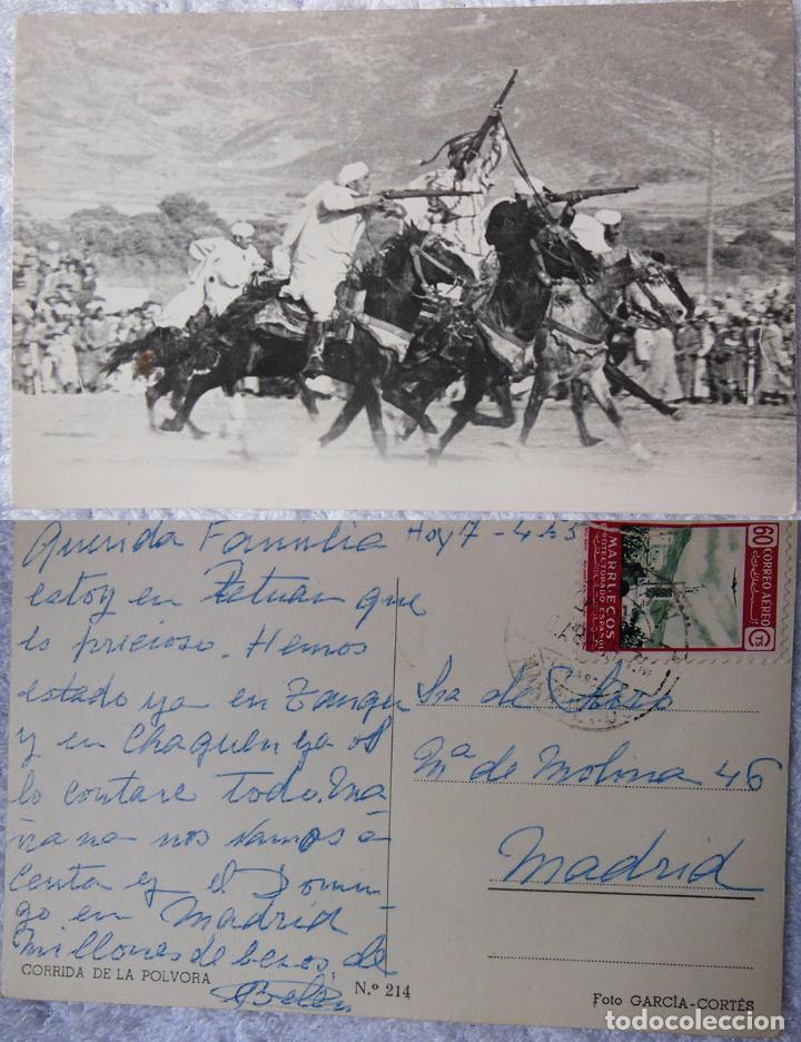 Postais: Antigua Postal Fotogr&aacute;fica : CORRIDA DE LA P&Oacute;LVORA. Marruecos. Fot Garc&iacute;a Cortes, n&ordm; 214