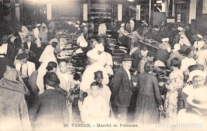 Postkarten: TANGER.- MARCH&Eacute; DE POISSONS