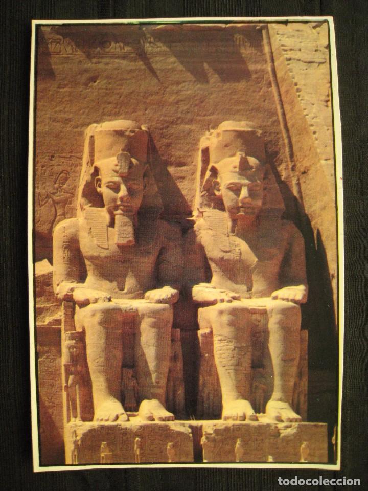 Cartoline: POSTAL EGIPTO - ABU SIMBEL FOUR STATU OF RAMSES II.
