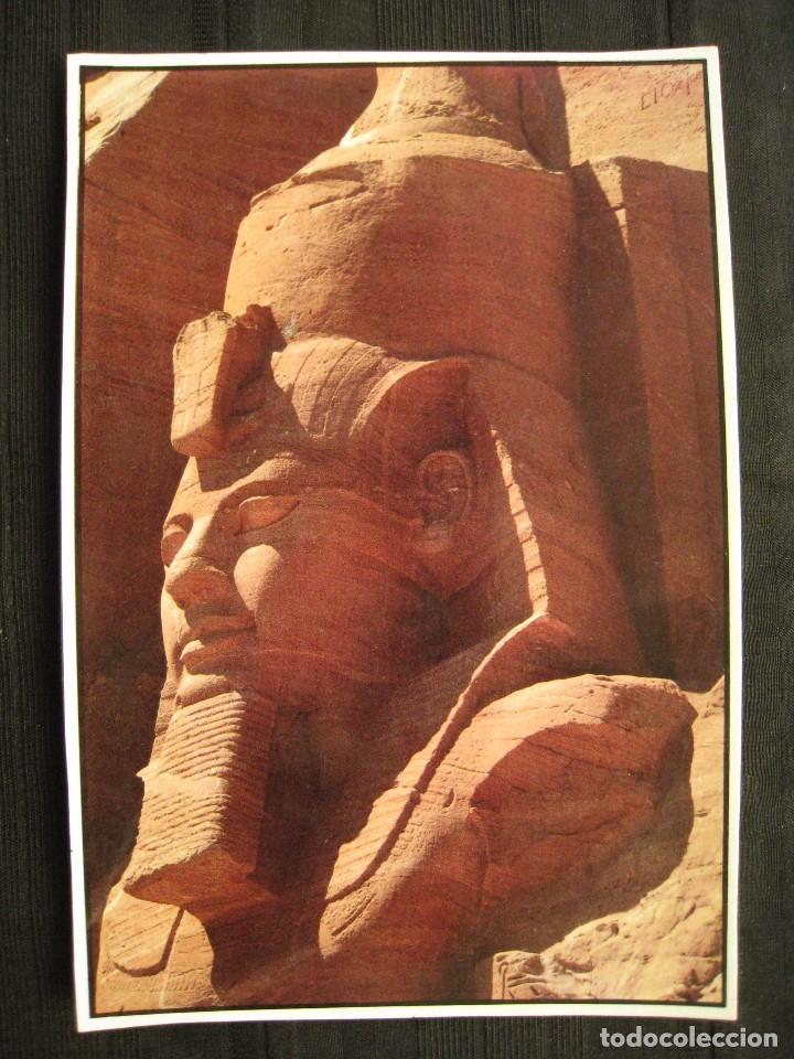 Cartoline: POSTAL EGIPTO - ABU SIMBEL THE GREAT TEMPLE.