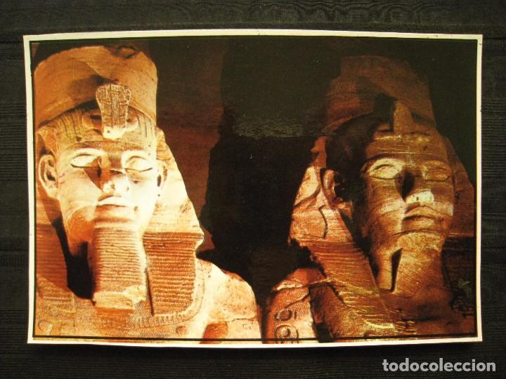 Cartoline: POSTAL EGIPTO - ABU SIMBEL THE GREAT TEMPEL.