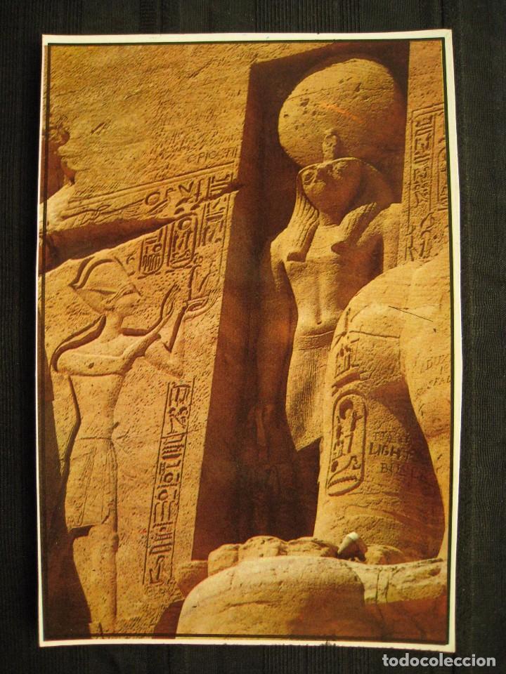 Cartoline: POSTAL EGIPTO - ABU SIMBEL THE GREAT TEMPLE.