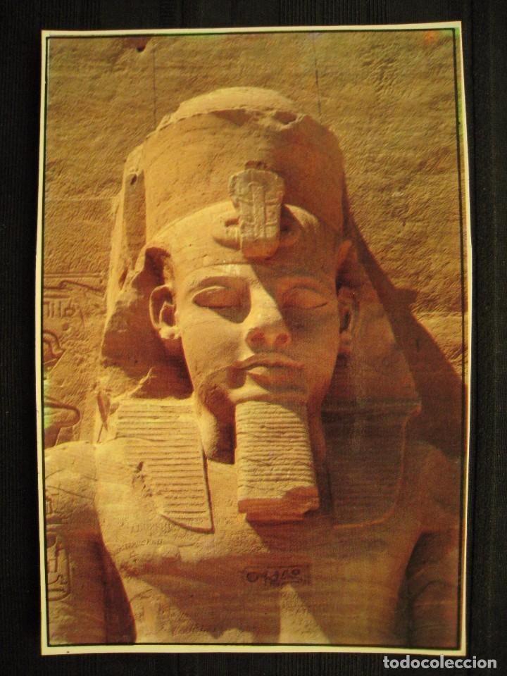 Cartoline: POSTAL EGIPTO - ABU SIMBEL THE TEMPLE OF ABU SIMBEL.