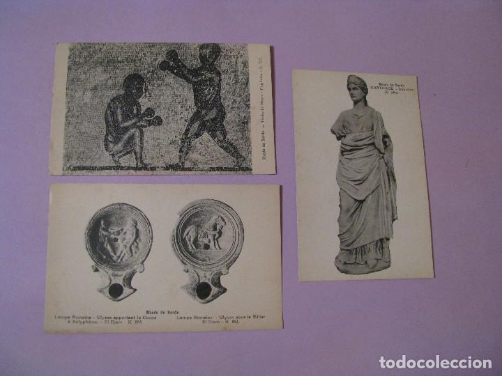 Postales: 3 POSTALES DE TUNEZ. MUSEO BARDO. - Foto 1