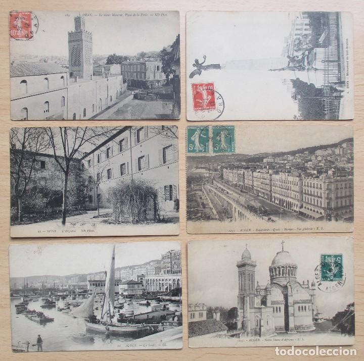 Postais: Lote de 6 tarjetas postales antiguas de ARGELIA
