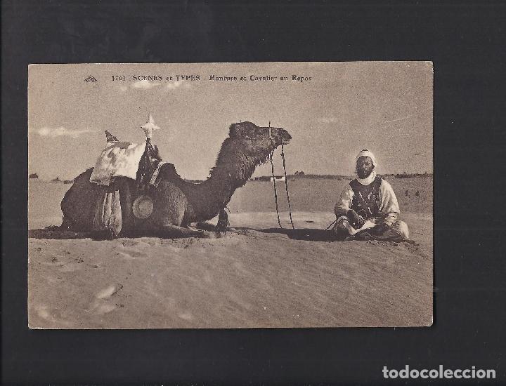 Postais: Antigua postal . Scenes et Types- Monture et Cavalier au Repos