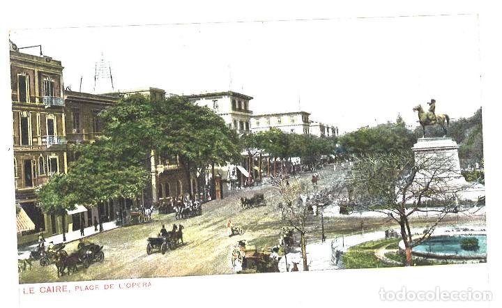 Postales: El Cairo. Egipto. Plaza de la Opera. Coloreada - Foto 1