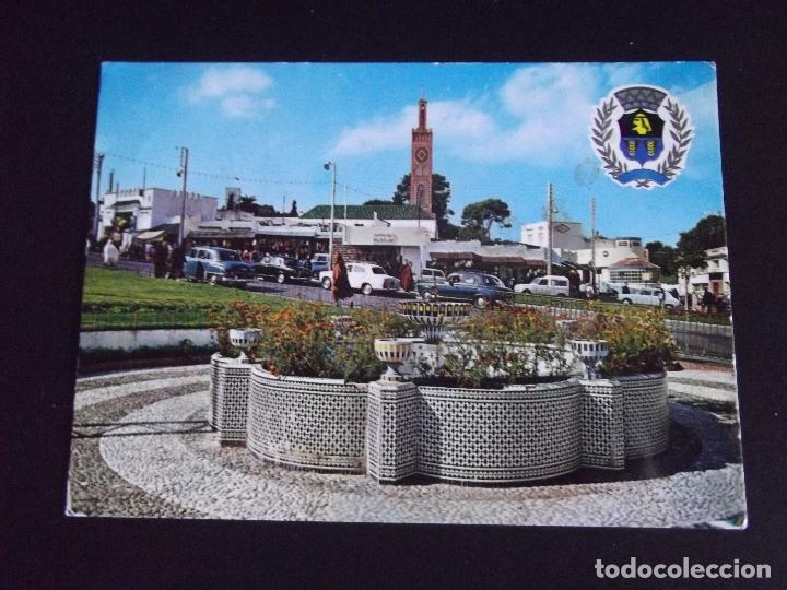 Postales: AFRICA-V45-MARRUECOS-CIRCULADA-A 2270-ARMOIRIES DE LE TANGER