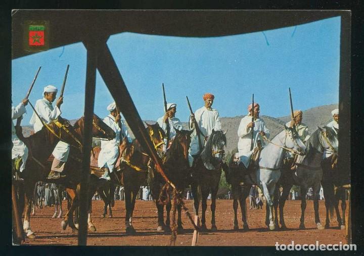 Postais: Marruecos. *Cavalerie Typique* Ed. Fisa, Marruecos T&iacute;pico n&ordm; 76. Nueva.