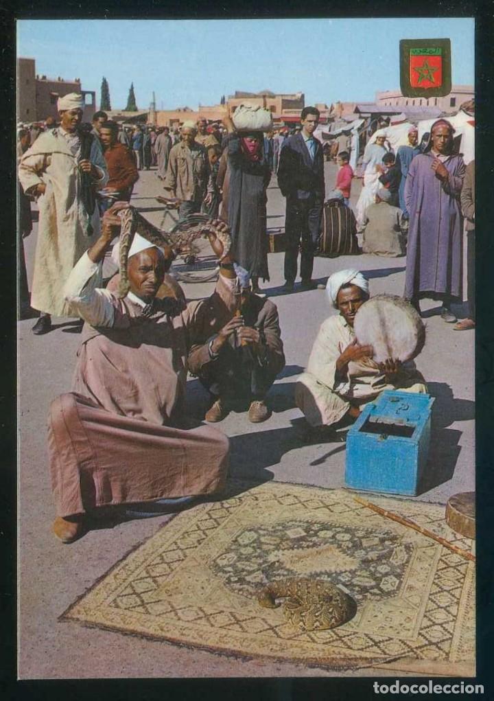 Postais: Marruecos. *Dompteur de serpents* Ed. Fisa-Komaroc, Marruecos T&iacute;pico n&ordm; 2. Nueva.